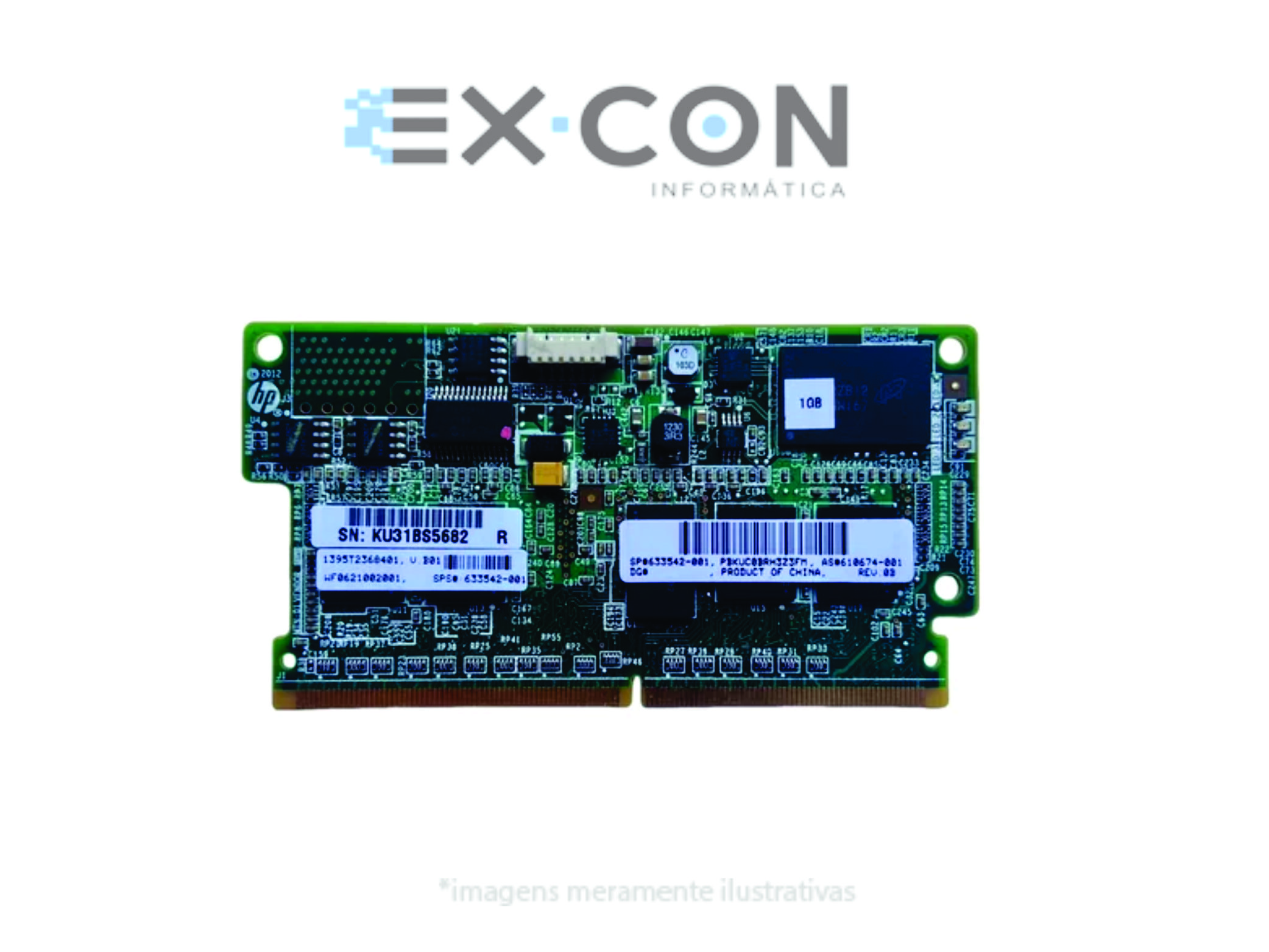 610674-001 633542-001 HPE Memória Cache Perc P420 P421 1GB