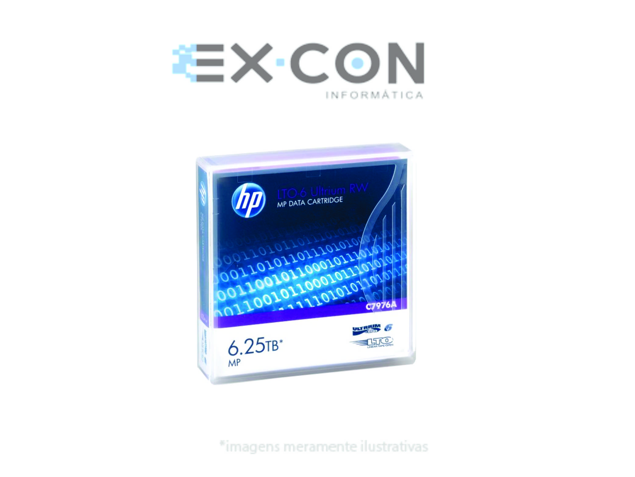 C7976A HPE Fita de Dados Genuina LTO6 6.25TB RW