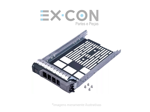 F238F DELL GENUINO DRIVE TRAY METAL SAS/SATA 3.5IN TRILHO DE METAL
