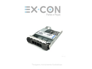 F238F+9W8C4 Gaveta hot swap Dell para servidor PowerEdge com discos de 2,5 para 3,5