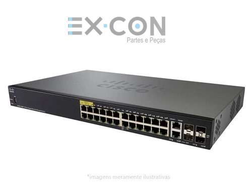 SG350-28P-K9-BR Cisco switch 28 portas gigabit POE managed switch